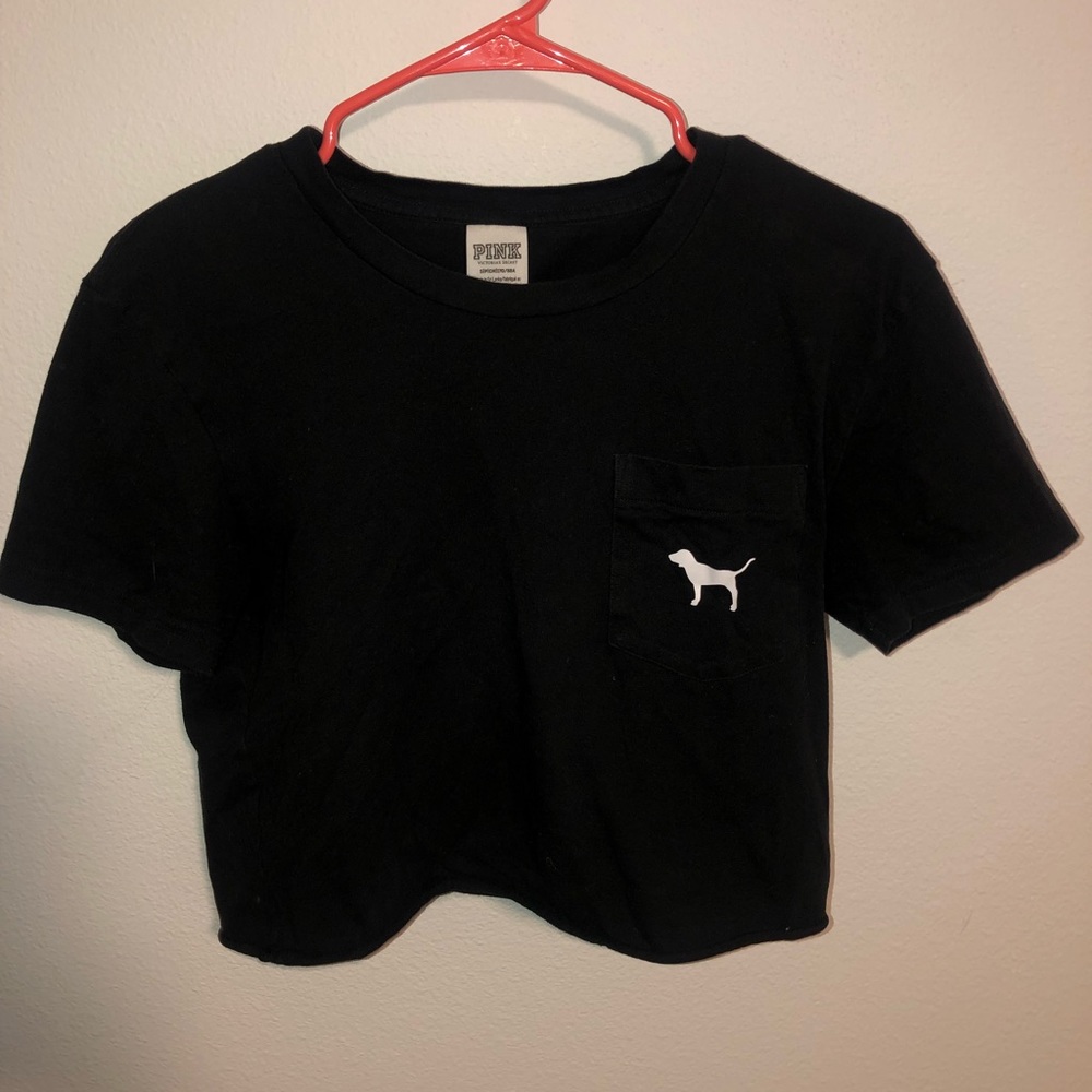 PINK cropped tee